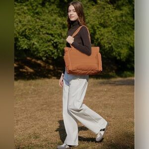 Brand New BAGSMART The Bubble 20L Puffy 15.6" Laptop Work Tote - Rusty Orange